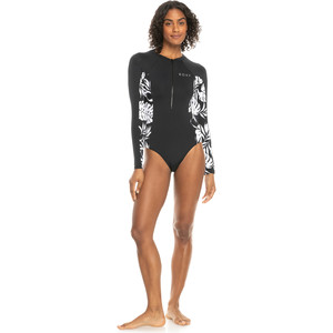 2024 Roxy Womens New Panels Detail Long Sleeve Surf Suit ERJWR03632 - Anthracite